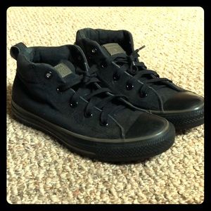 Solid Black Converses